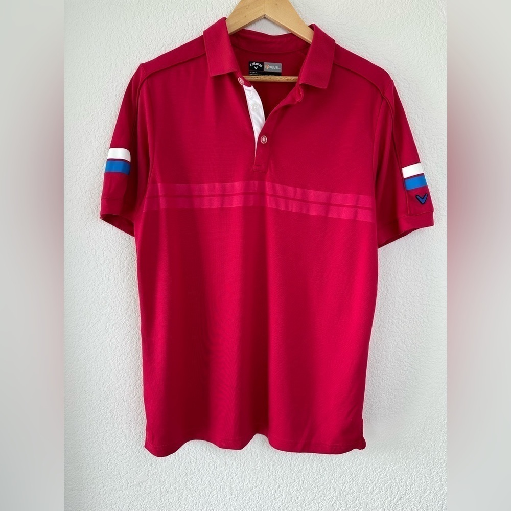 GOLF Polo Shirt Medium CALLAWAY Opti-Dri